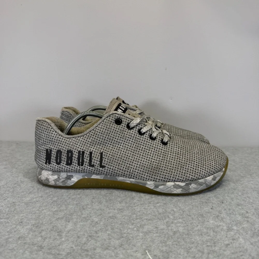 NOBULL Shoes Mens Size 8.5 SuperFabric Low Top Grey CrossFit Workout Sneakers - Picture 4 of 10